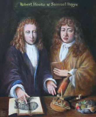 Robert Hooke en Samuel Pepys